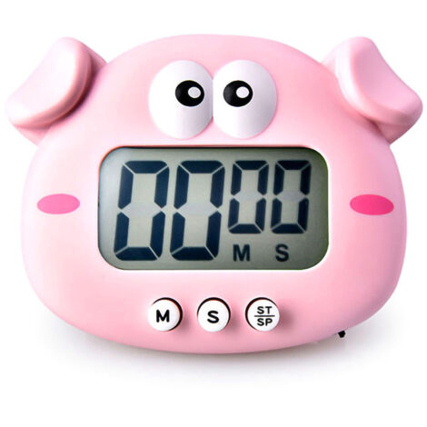 Minuteur magnétique numérique pour animaux, 100 minutes, avec piles, idéal pour la cuisine.