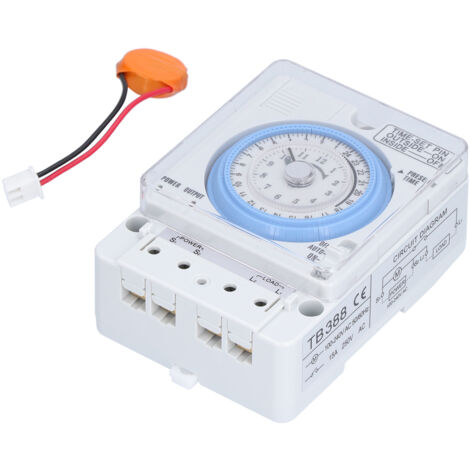 Minuteur Mécanique à Cadran pour Rail DIN 100‑240V - Contrôleur de Temps Industriel