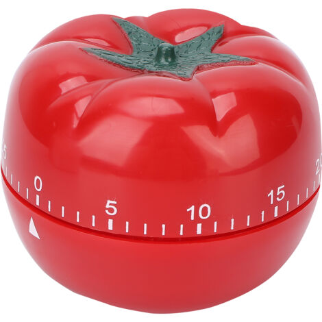 Minuteur Mécanique à Remontoir en Forme de Tomate pour Cuisine et Salon