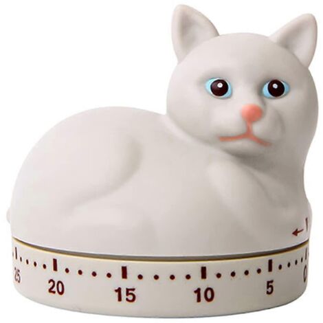 Minuteur mécanique de cuisine 202460 minutes avec alarme sonore et compteurs manuels (pour chatons)