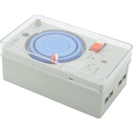 Minuteur Mécanique Intelligent pour Éclairage Extérieur 220V-240V avec Protection Anti-Parasites