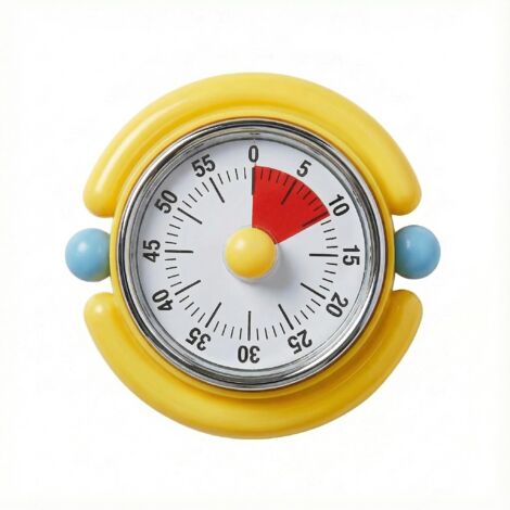Minuteur Mécanique Magnétique Mignon, 60 Minutes Compte à Rebours pour Cuisine Étude Yoga sans Pile