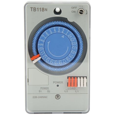Minuteur Mécanique Programmable Anti‑Interférence pour Éclairage Public 220‑240V
