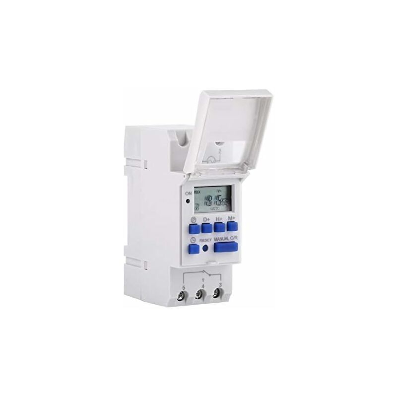 Csparkv - Minuteur Numérique Programmable, Ecran lcd Interrupteur Horaire Hebdomadaire avec Programmation Minuteur Programmable sur Rail din (220 v)