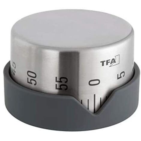 Minuteur TFA Dostmann 38.1027.10 acier inoxydable
