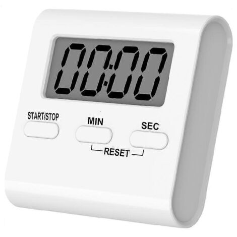 Minuteurs de cuisine magnétiques, grands chronomètres numériques LCD à compte à rebours
