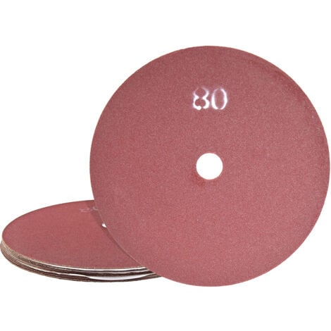 MioTools Fox Disques abrasifs, 406 mm, double face, p. Monobrosses, Corindon normal (Lot de 10) G80