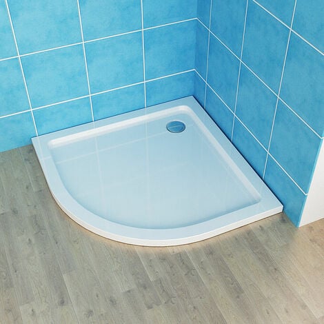 With Drain Shower Base Shower Enclosure Tray Slimline Sector Round Acrylic Tray + Free Waste Trap