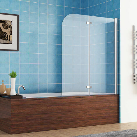 Miqu Bath Screen Shower Screen 2 Fold Folding 180 Hinge Door