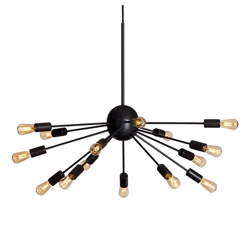 Belid - mir Plafonnier Suspension Multi Bras Structure Noire 15x E14