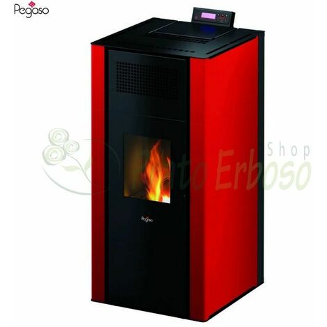 Mira - Estufa de pellet hidráulica roja 22 Kw