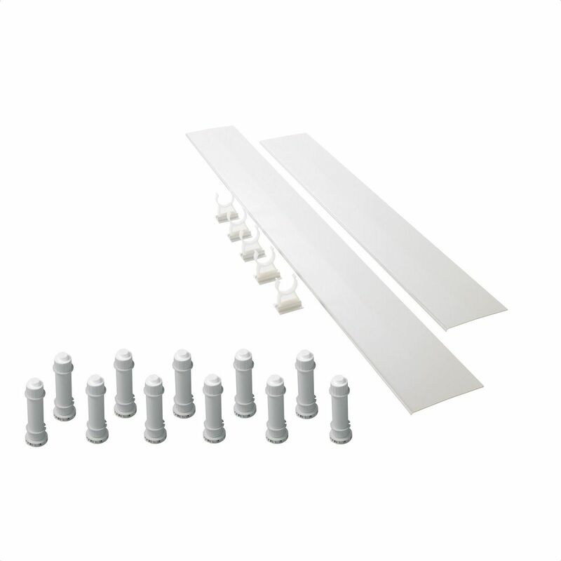 Mira Flight Low 'Easy Plumb' Shower Tray Riser Kit 1200mm White 1.1697.033.WH