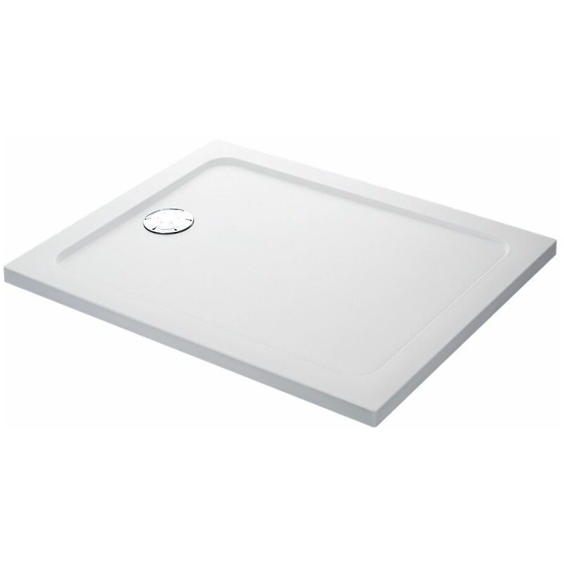 Mira Flight Safe Shower Tray Low Profile Acrylic Waste 1700x700 - White