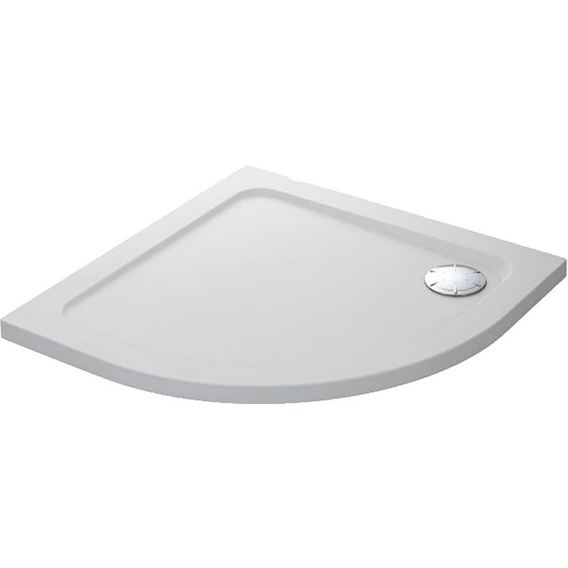 Mira Flight Safe Shower Tray Quadrant Low Profile Stone Waste 900 - White