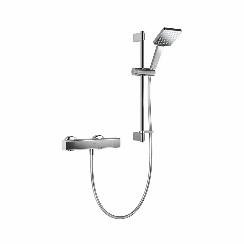 Mira Honesty ev Mixer Shower Thermostatic Chrome 110mm Head Square 1.1901.001