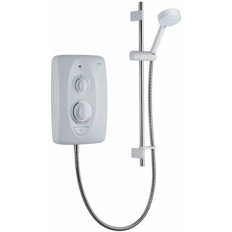 MIRA SHOWERS Mira Jump Multi-Fit Electric Shower 7.5kw White Chrome Bathroom 1.1788.477