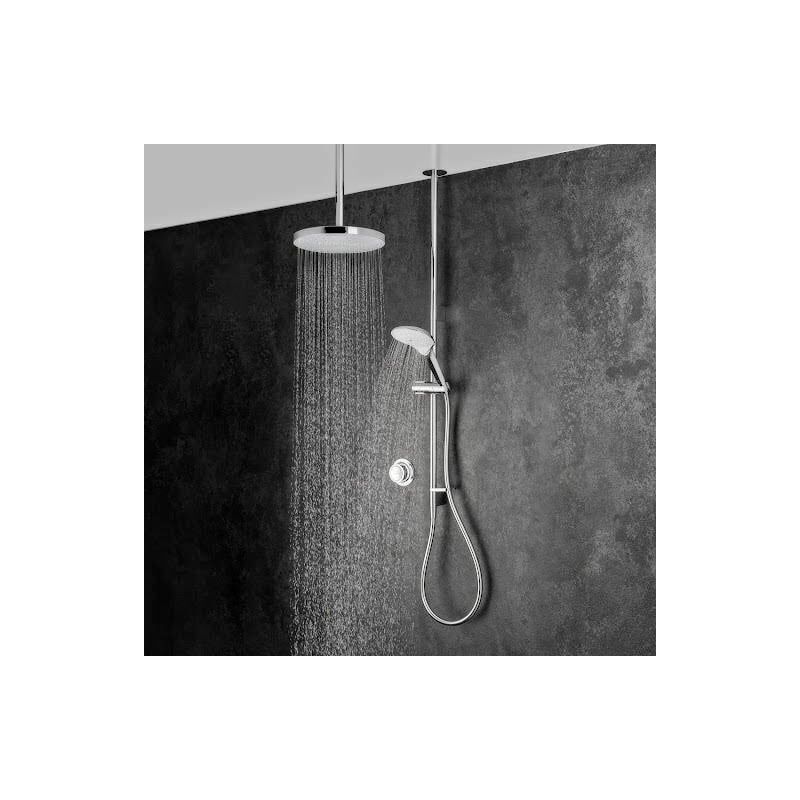 Mira Mode Dual Thermostatic Digital Mixer Shower Chrome Ceiling Fed 1.1980.007 - Silver