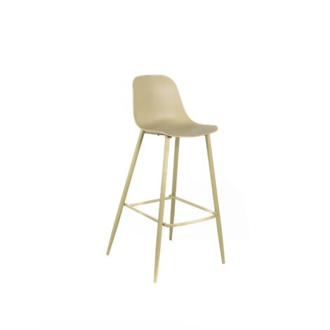 Mira Sgabello, Set di 4 Sgabelli in polipropilene Giallo (47.5cm X 47cm H. 91.5cm)