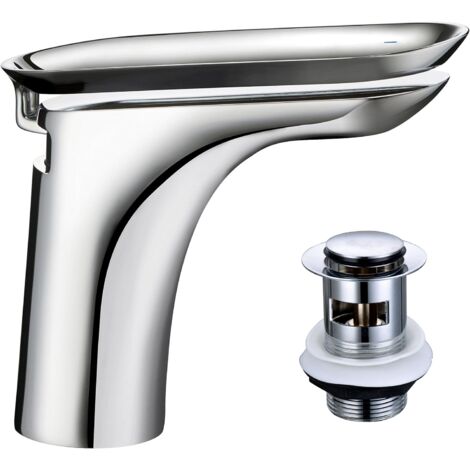 Mira Showers Fluency Monobloc Basin Tap Chrome Bathroom + Waste 2.1828.001