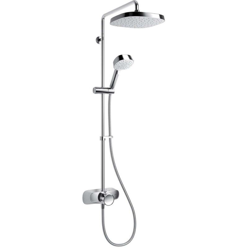 Mira Showers - Form Dual Thermostatic Mixer Shower Valve Exposed + Rainshower Head