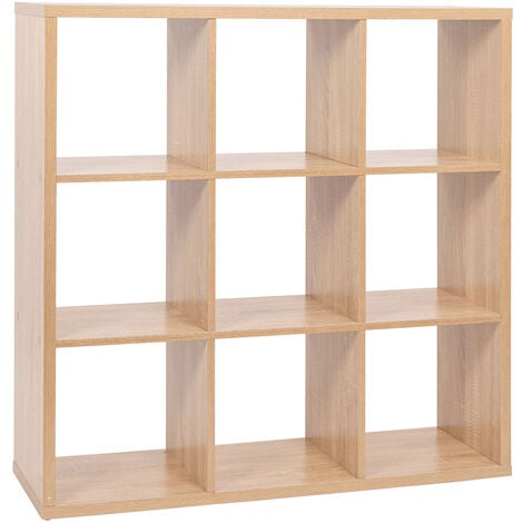 FRANKYSTAR Miracle - Bibliothèque modulaire en bois avec compartiments et portes - 9 compartiments