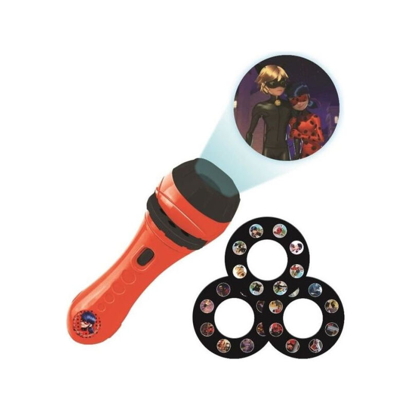 Projecteur a histoires et lampe torche Miraculous - LEXIBOOK - LP MIRA - Enfant - Rouge