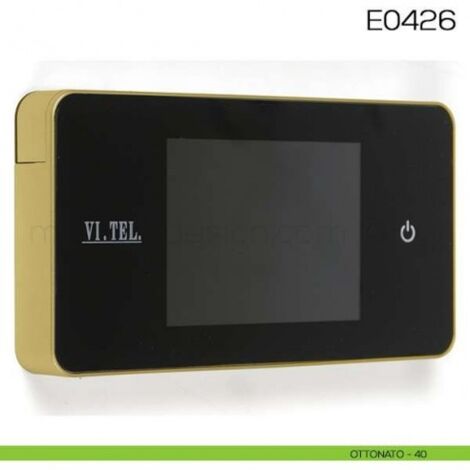 Miralla Digitale per Porte 'E0426' in Colore Oro con Schermo a Colpo d'Occhio e Funzioni Avanzate