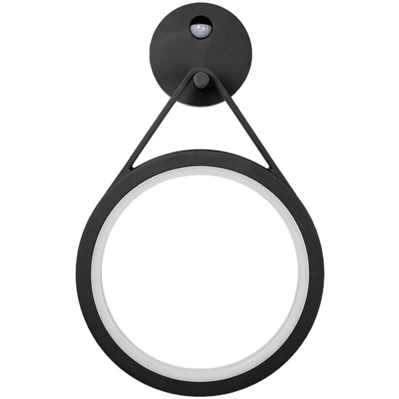 

Aplique LED para exterior Mirco con sensor, anillo