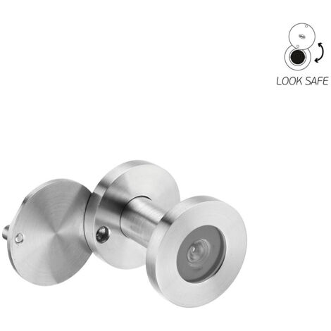 MIRILLA DE PUERTA INOX IN.23.010 CON LENTES DE CRISTAL - PARA PUERTAS DE 35 A 50 MM Y DE 51 A 80 MM