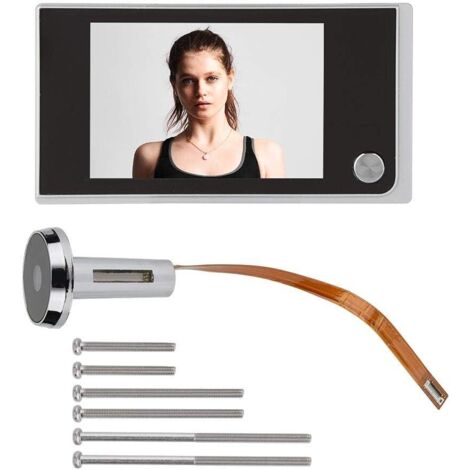 Mirilla Digital de Puerta con Pantalla Táctil de 3.5 "LCD Digital de 120 Grados Visor de Mirilla Foto monitoreo Visual cámara electrónica Ojo de Gato