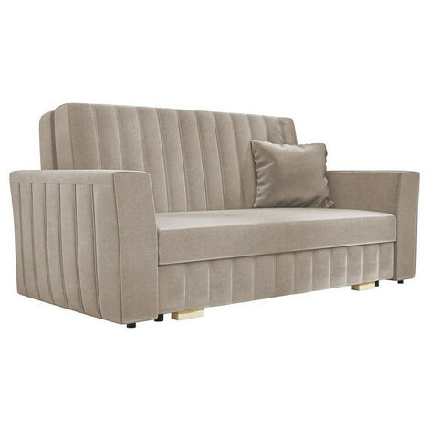 Mirjan24 – Canapé convertible Columbus 137 – 2 places – Dimensions 83x160x98cm – Boîte de literie intégrée – Mobilier assemblé