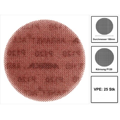 MIRKA ABRANET ACE HD 150mm Grip P120, 25/Pack