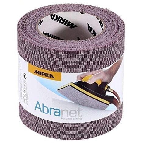 Mirka Abranet rotolo abrasivo netto 115 mm x 10 m a strappo/grana P1000 / 1 rotolo/per levigare legno, stucco, vernice, plastica / 545BY001923R
