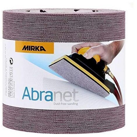 Mirka Abranet rotolo abrasivo netto 115 mm x 10 m a strappo / grana P600 / 1 rotolo / per levigare legno, stucco, vernice, plastica / 545BY001613R