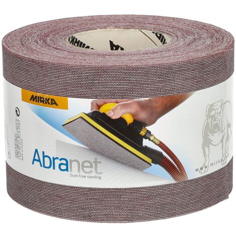 Mirka Abranet rotolo abrasivo netto 115 mm x 25 m a strappo/grana P180 / 1 rotolo/per levigare legno, stucco, vernice, plastica / 5454400118