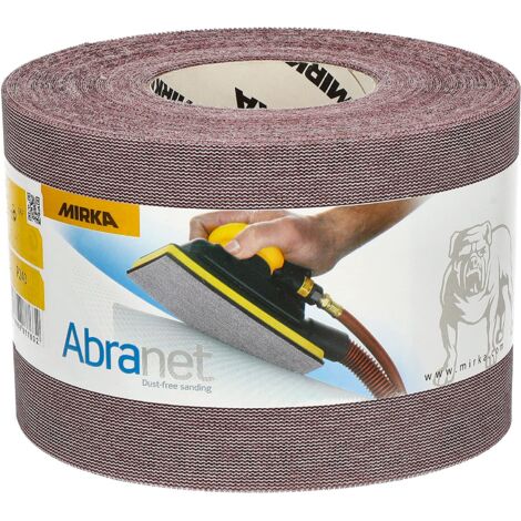 Mirka Abranet rotolo abrasivo netto 115 mm x 25 m a strappo / grana P240 / 1 rotolo / per levigare legno, stucco, vernice, plastica / 5454400125