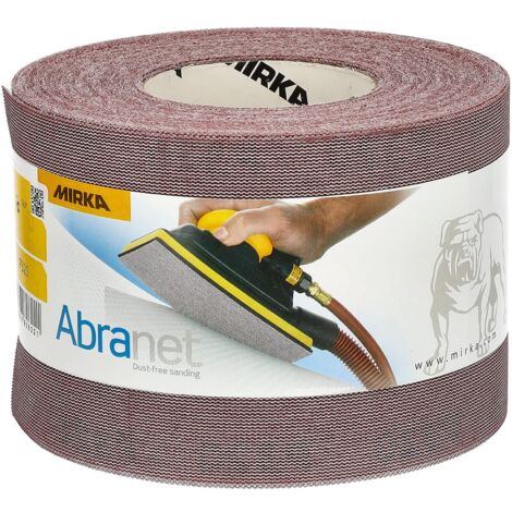 Mirka Abranet rotolo abrasivo netto 115 mm x 25 m/grana P320 / 1 rotolo/per levigare legno, stucco, vernice, plastica / 5454400132