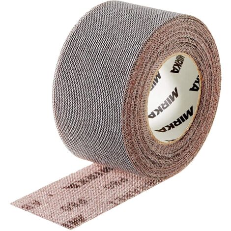 Mirka Abranet rotolo abrasivo netto 75 mm x 10 m a strappo, grana P150, 1 rotolo, per levigare legno, stucco, vernice, plastica, 545BI001153R