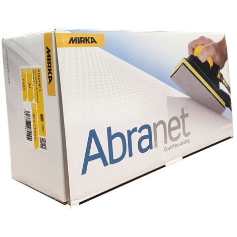 Mirka – Boite de 50 coupes abrasives auto-agrippantes 80 x 230 mm – Grain 180 – Pour ponçage bois dur et métaux non ferreux – Aspiration optimale