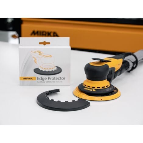 MIRKA Protecteur de bord pour ponceuses 150mm / Protège le support et évite d'endommager la surface pendant le ponçage / 8290150111