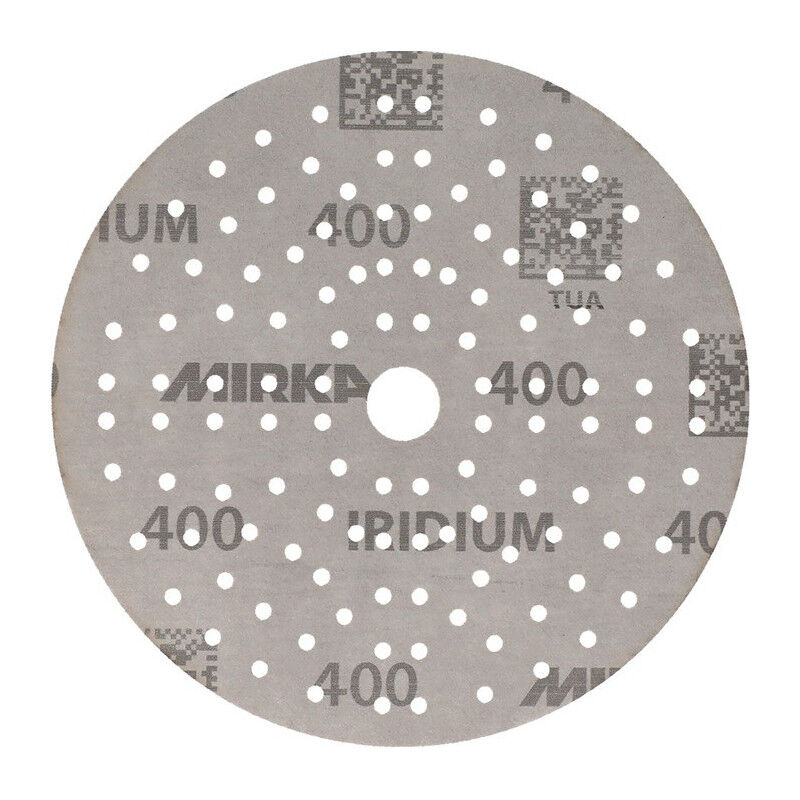Disco de desbaste adhesivo iridium Grip 121L 150mm K.400 f.HO/metal/lacado/co. (Por 100)