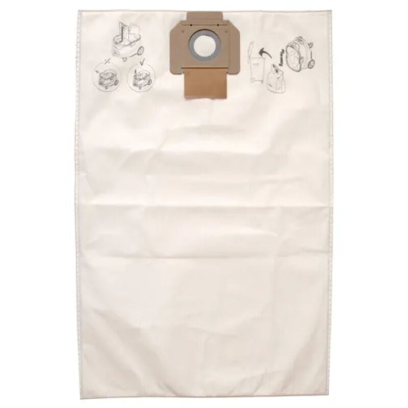 Mirka - 8999100211 Fleece Dustbags for de 1230/1242 Dust Extractors - Pack of 5