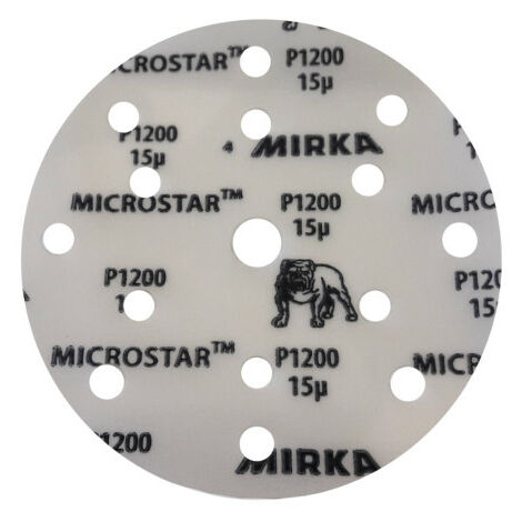 MIRKA ACCESSORIES Mirka Microstar Sanding Disc 150mm Grip 15H P1200 (1 Unit)