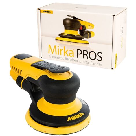 Mirka – Ponceuse orbitale pneumatique 550CV – Ø125 mm – Excentricité 5 mm pour ponçage optimal – Aspiration centralisée – 8995550111 - PROS 550 CV