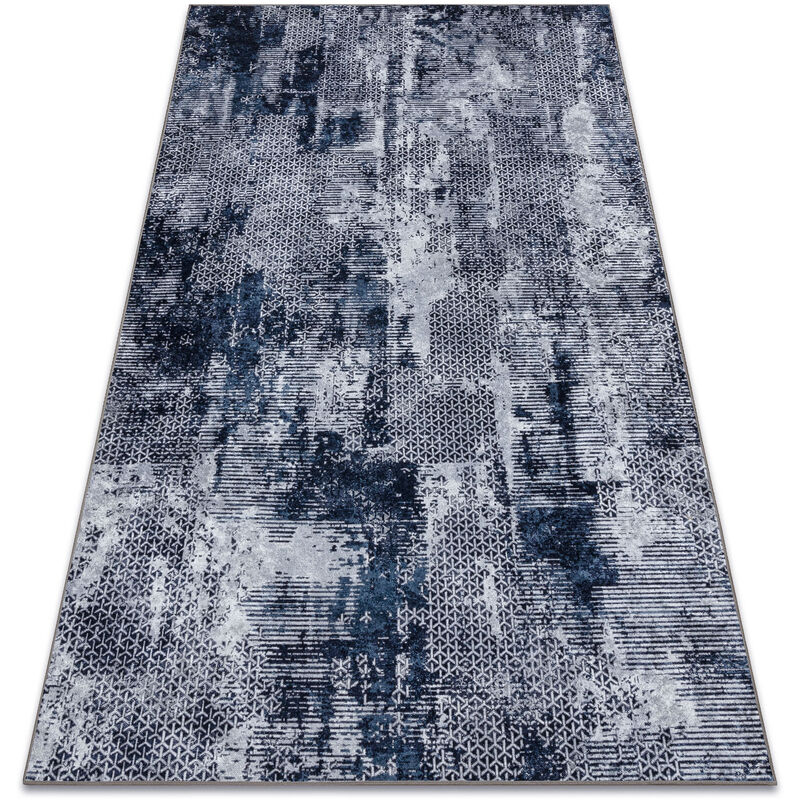 MIRO 51924.805 washing carpet Abstraction anti-slip - grey / blue grey 160x220 cm