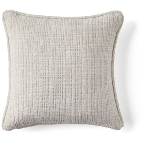 Miro - coussin - en velours texturé - 40x40 cm - beige