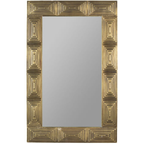 Miroir 110x70 cm en métal laiton