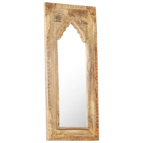 Miroir 50x3x110 cm Bois de manguier massif CFW284723