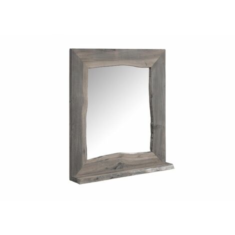Miroir 70x78cm - Bois d'acacia laqué (Gris) - PURE ACACIA 603