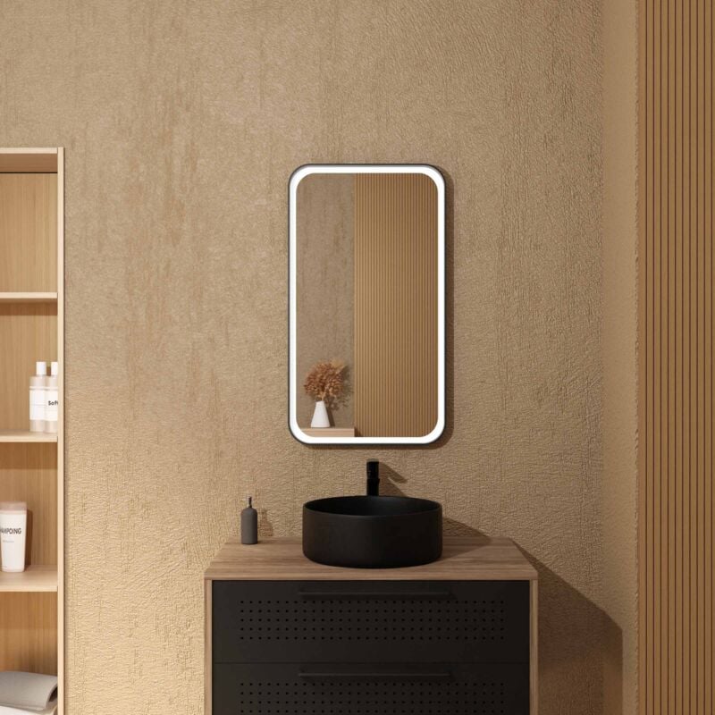 Miroir 80x45 avec led - uby led